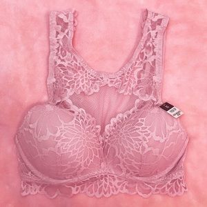 Victoria’s Secret Lace Halter Push Up Bra Size XS